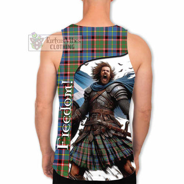 Glass Crest Tartan Men's Tank Top Inspired by the Freedom of Scottish Warrior - Tartan Vibes Clothing