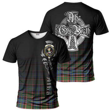Glass Tartan T-Shirt Featuring Alba Gu Brath Family Crest Celtic Inspired