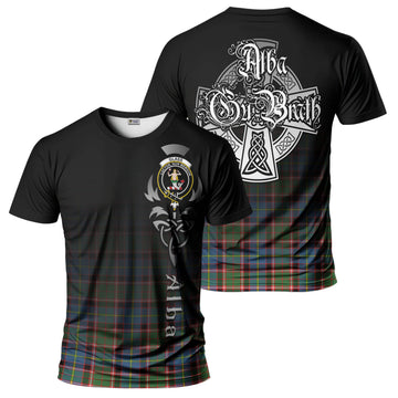 Glass Tartan T-Shirt Featuring Alba Gu Brath Family Crest Celtic Inspired - Tartan Vibes Clothing