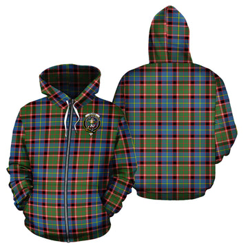 Glass Tartan Hoodie with Family Crest