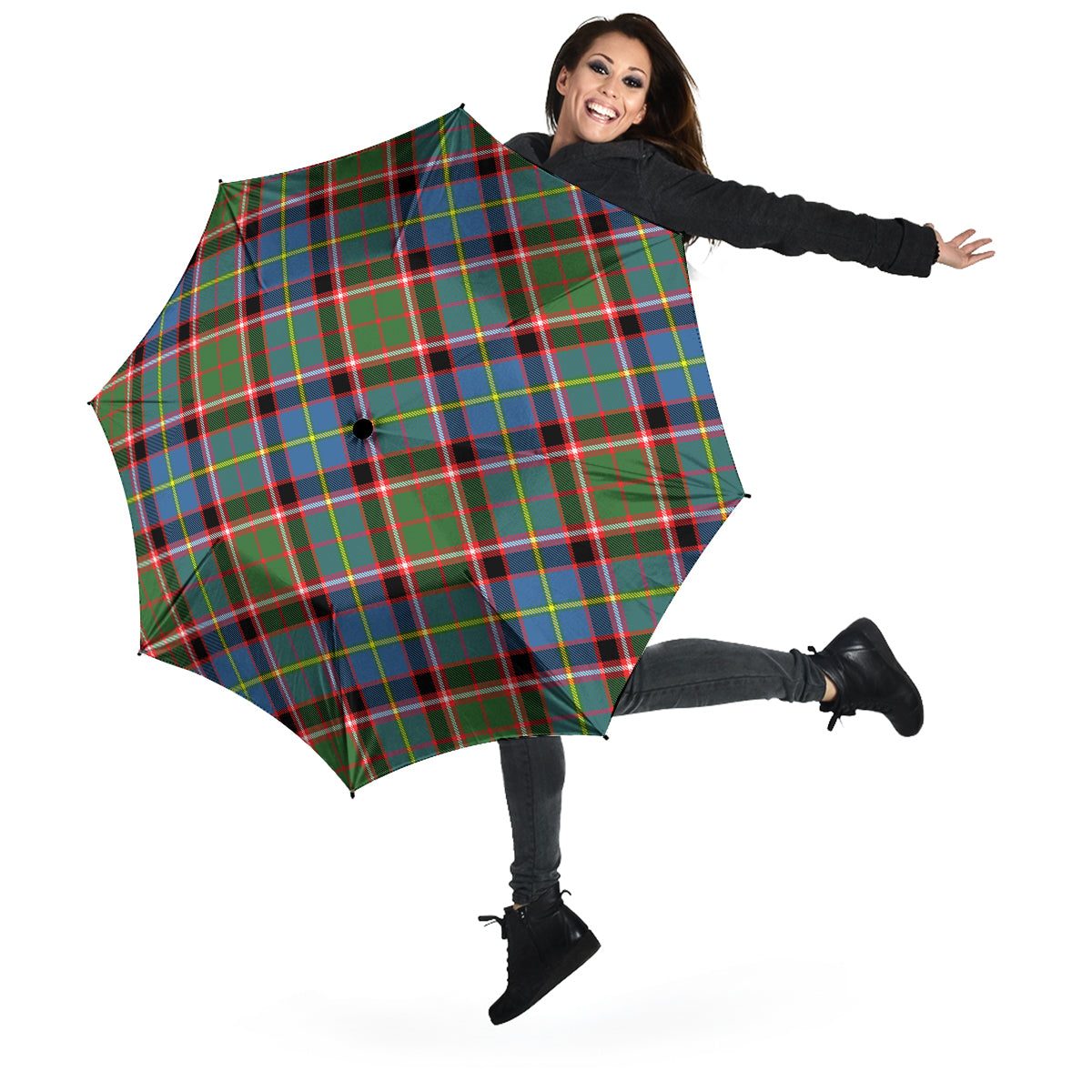 Glass Tartan Umbrella - Tartan Vibes Clothing