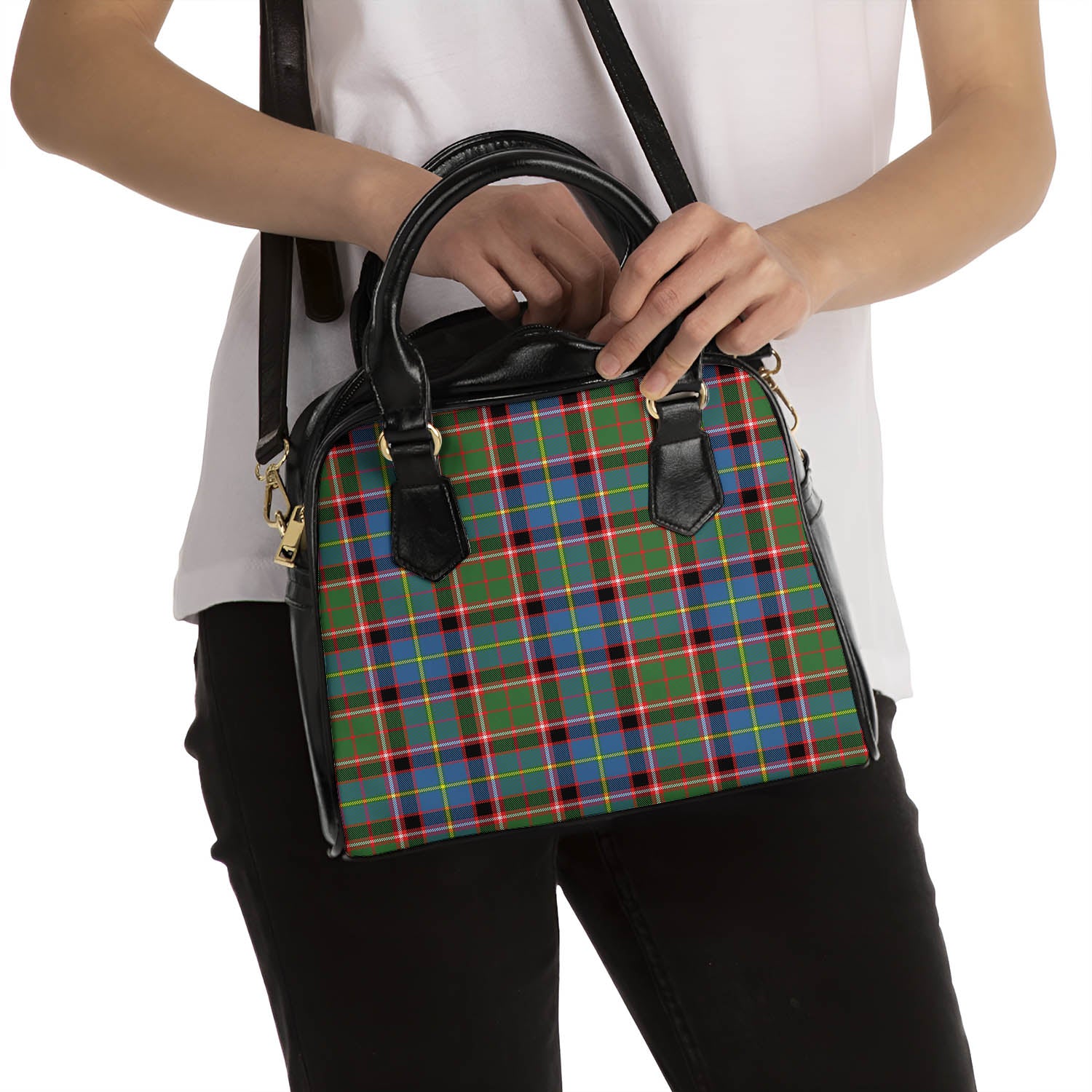 Glass Tartan Shoulder Handbags - Tartan Vibes Clothing