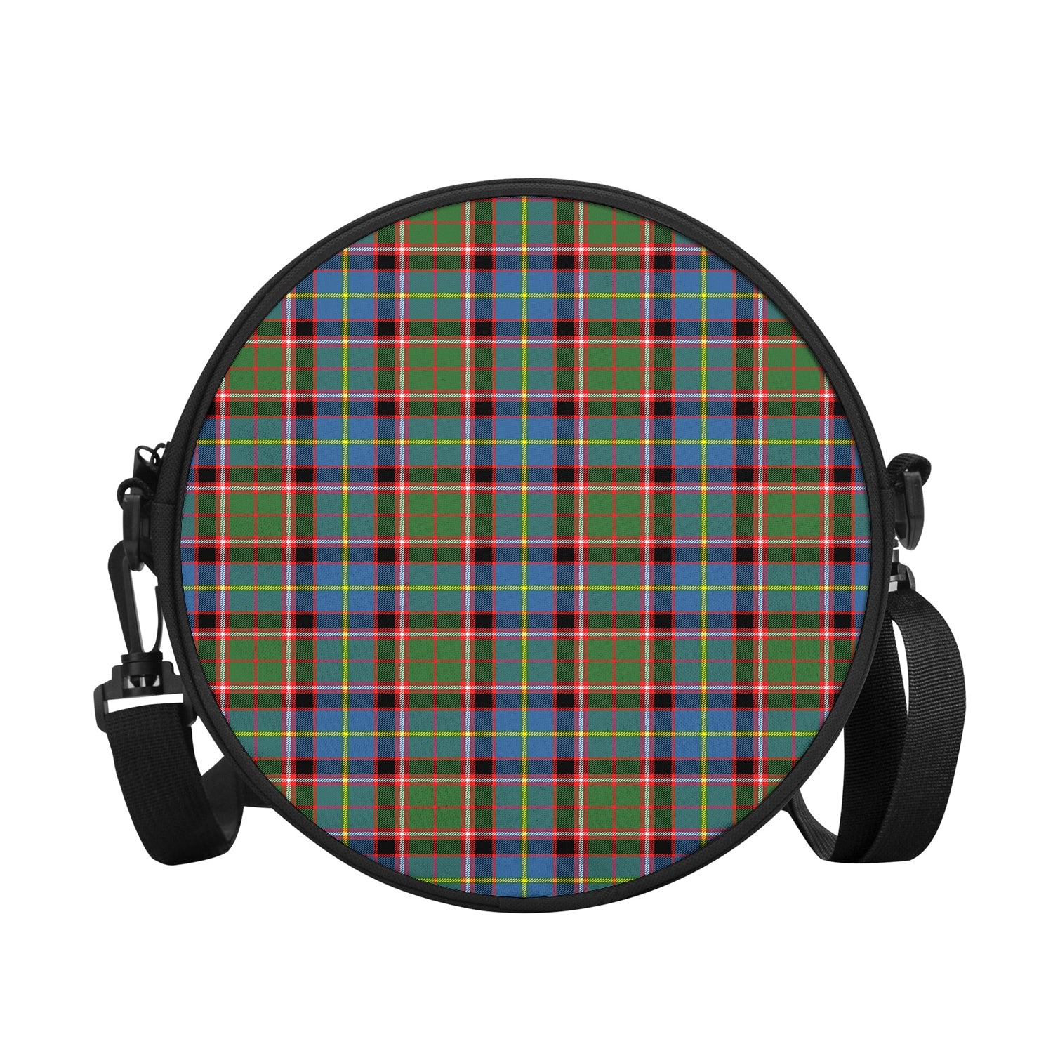 Glass Tartan Round Satchel Bags - Tartan Vibes Clothing