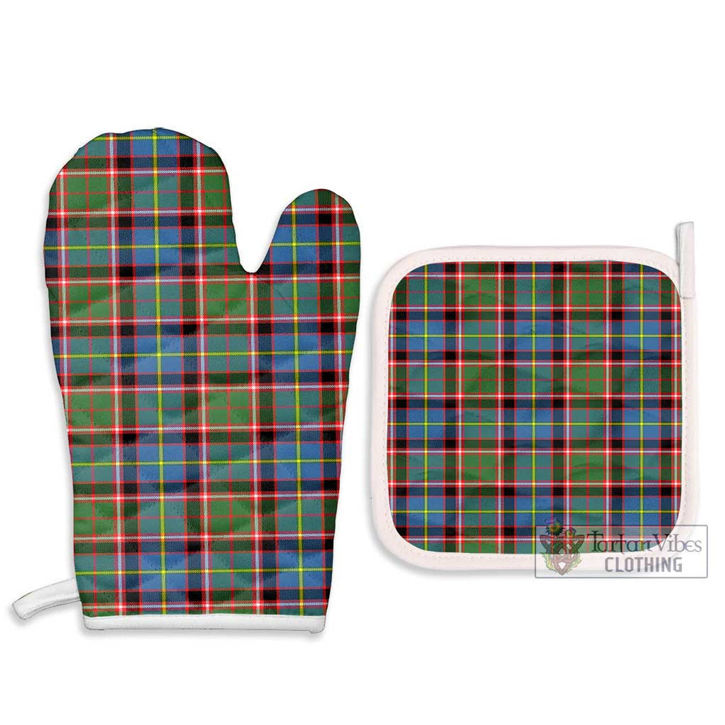 Glass Tartan Combo Oven Mitt & Pot-Holder - Tartan Vibes Clothing