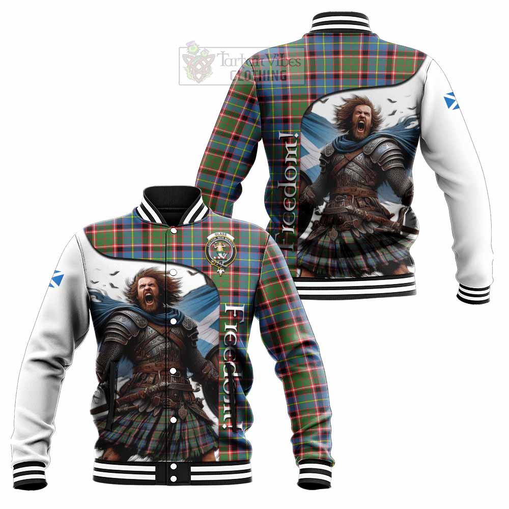 Glass Crest Tartan Baseball Jacket Inspired by the Freedom of Scottish Warrior - Tartan Vibes Clothing