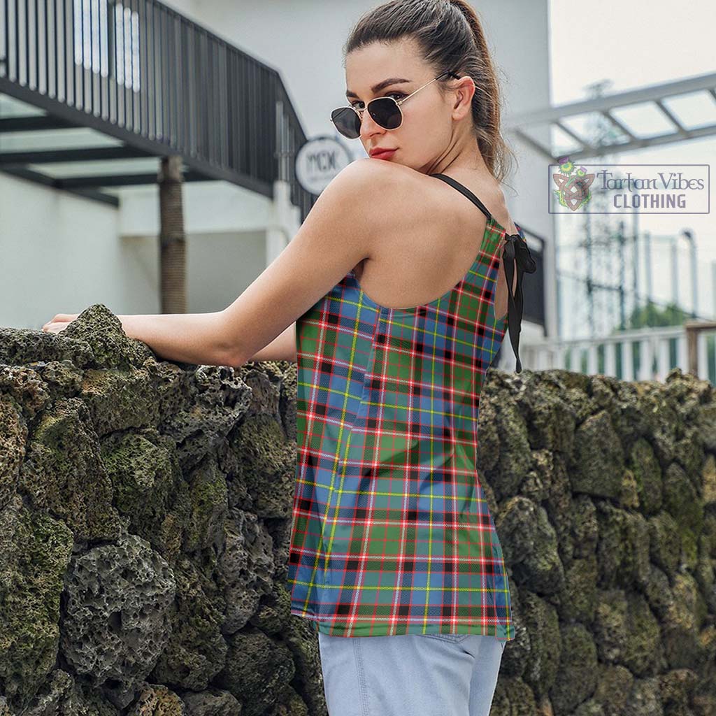 Glass Tartan Loose Halter Neck Camisole - Tartan Vibes Clothing