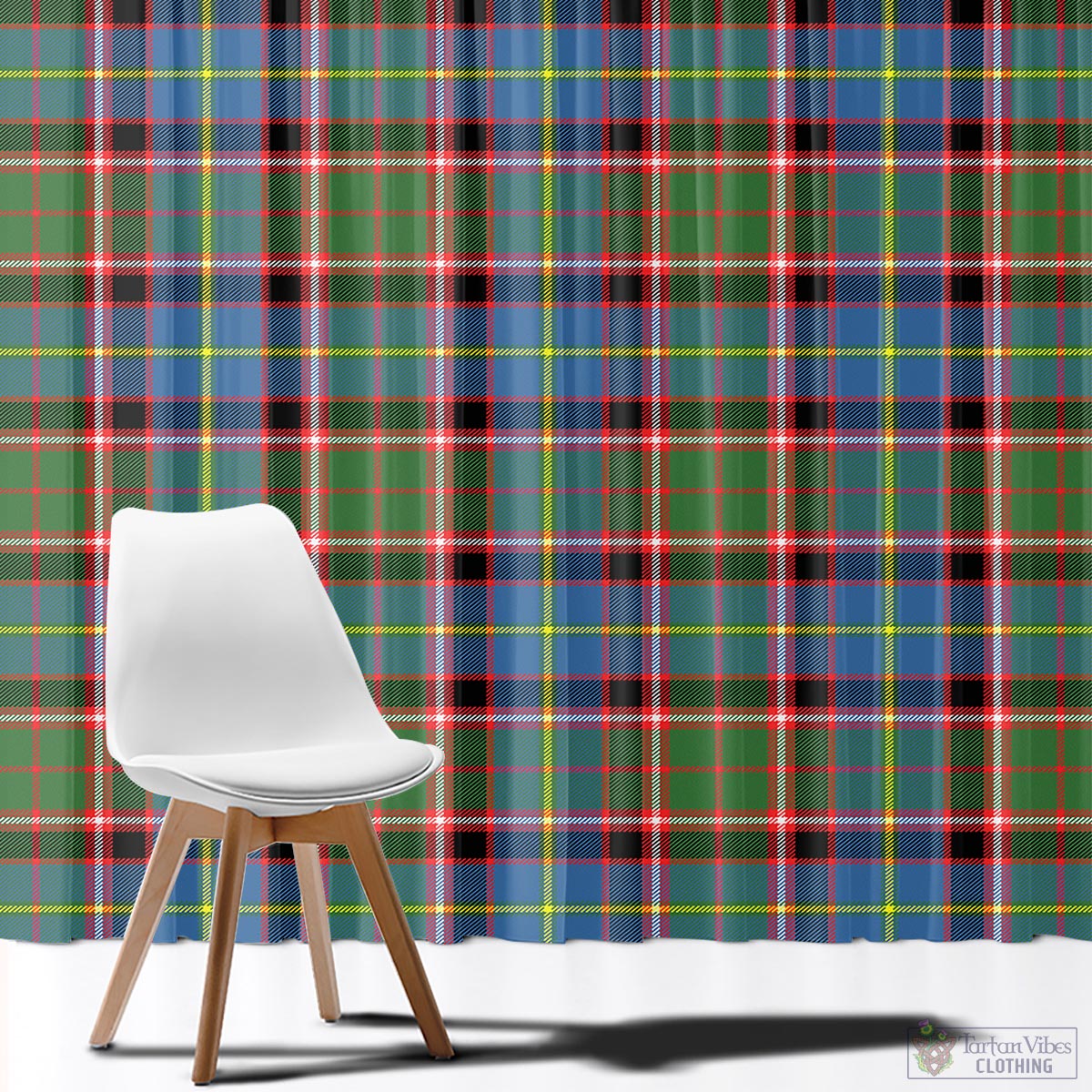 Glass Tartan Window Curtain