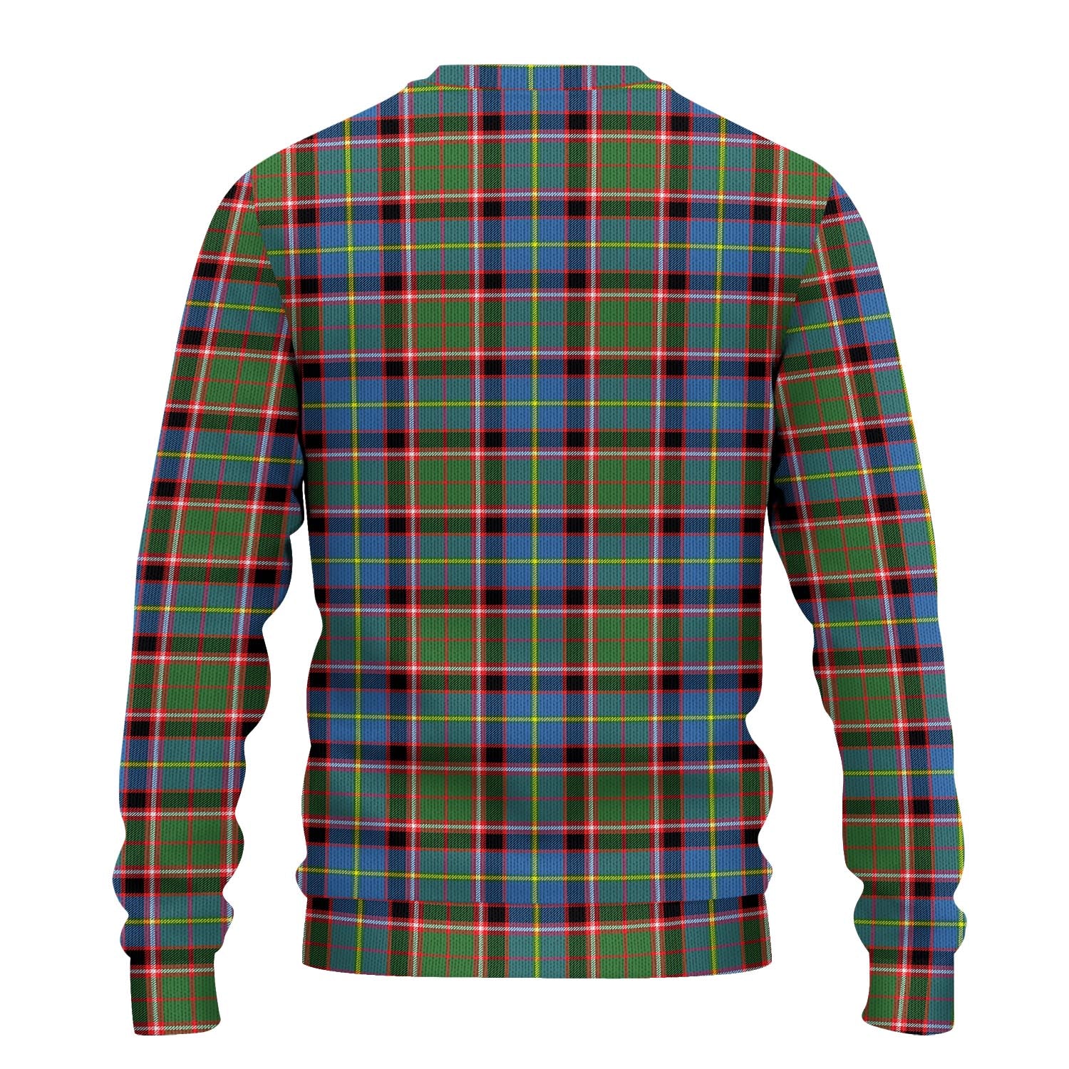Glass Tartan Ugly Sweater with Family Crest - Tartan Vibes Clothing