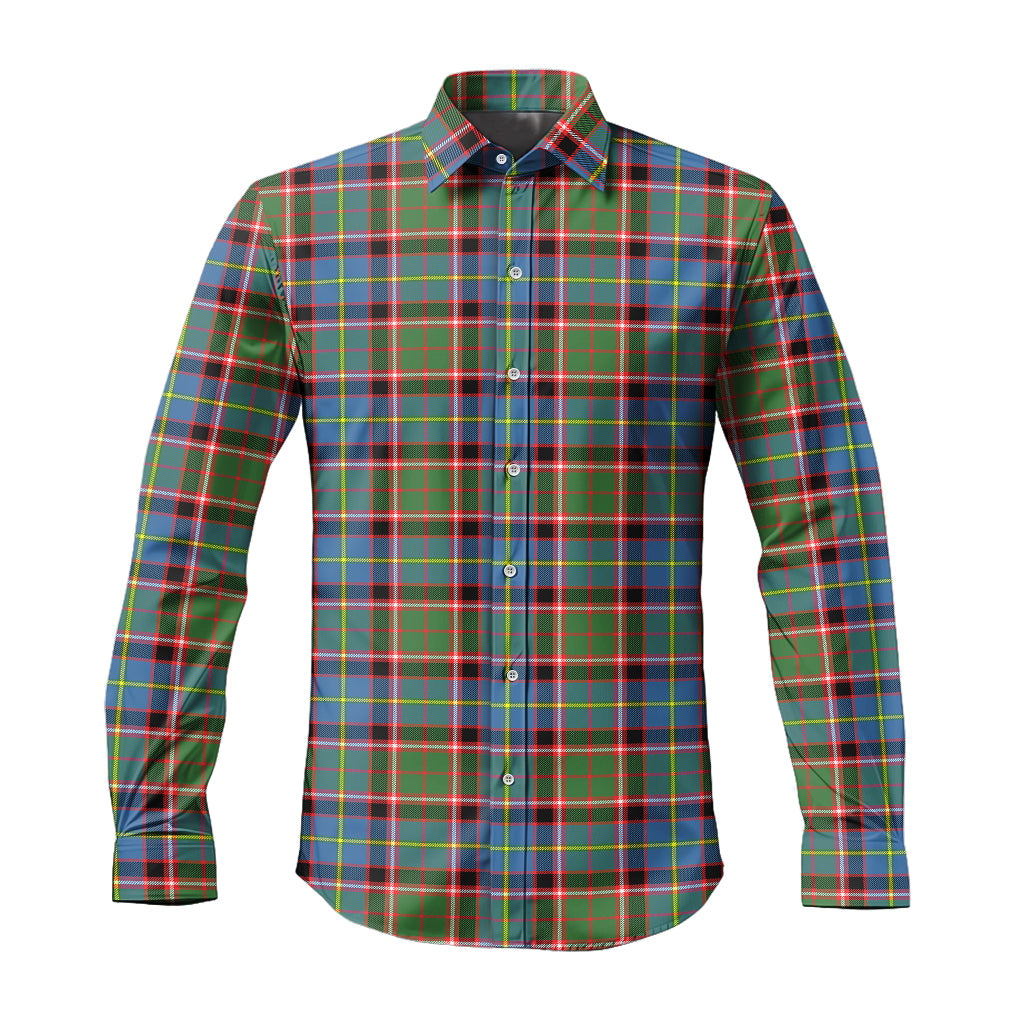 Glass Tartan Long Sleeve Button Up Shirt Men's Shirt - Tartan Vibes Clothing