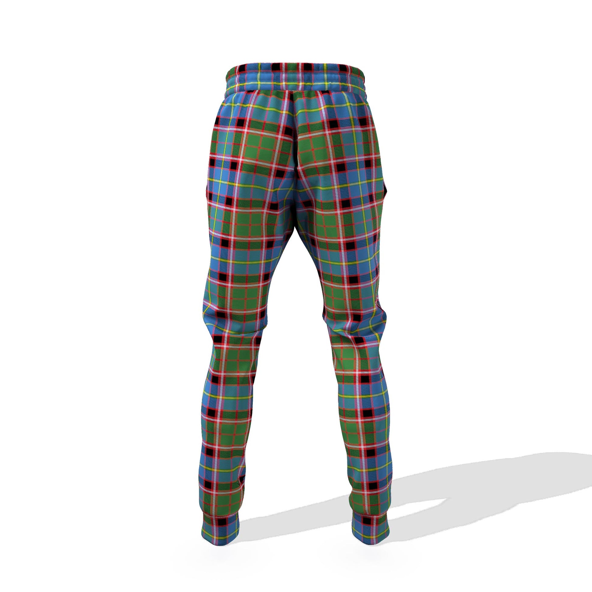 Glass Tartan Joggers Pants with Family Crest 6XL - Tartan Vibes Clothing