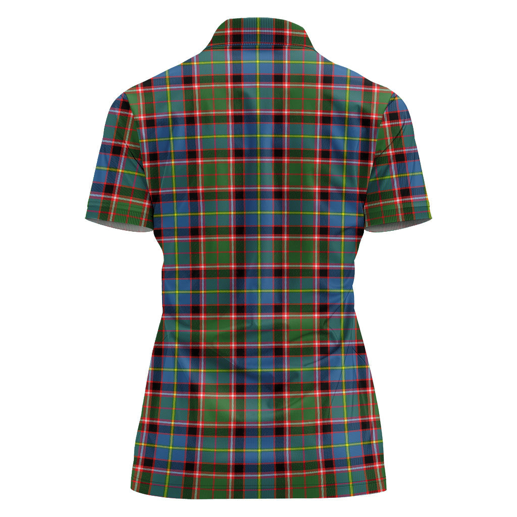 glass-tartan-polo-shirt-with-family-crest-for-women