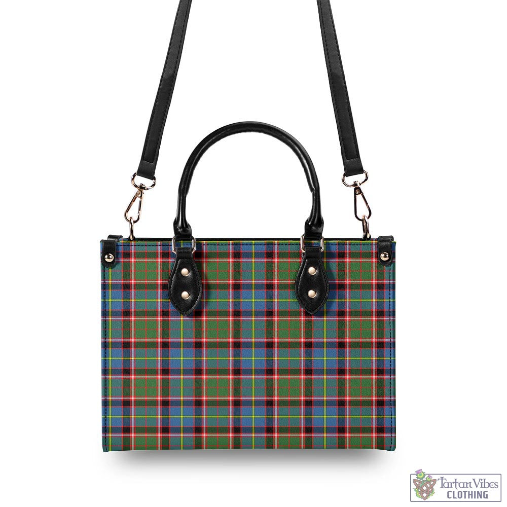 Glass Tartan Luxury Leather Handbags - Tartan Vibes Clothing