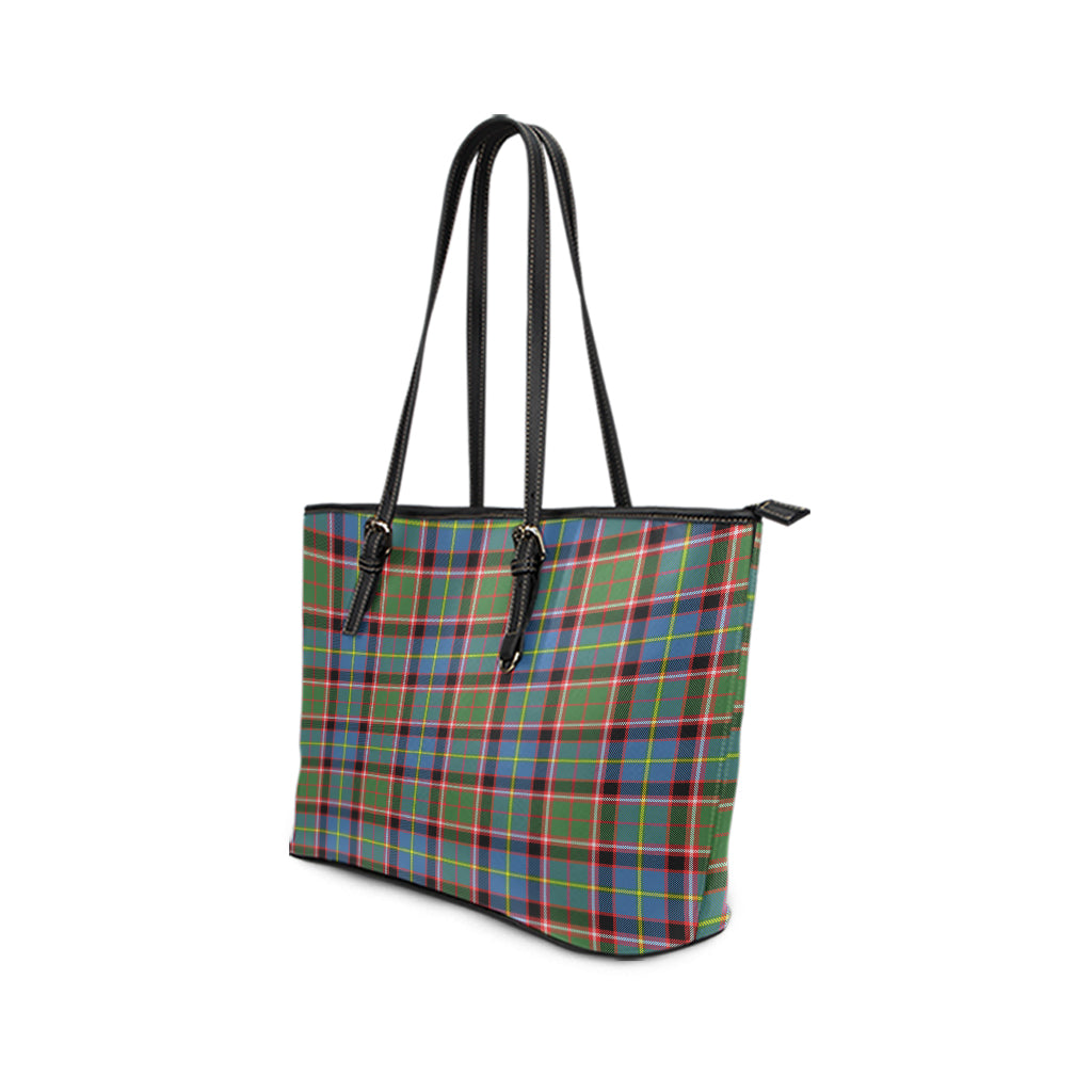 Glass Tartan Leather Tote Bag - Tartan Vibes Clothing