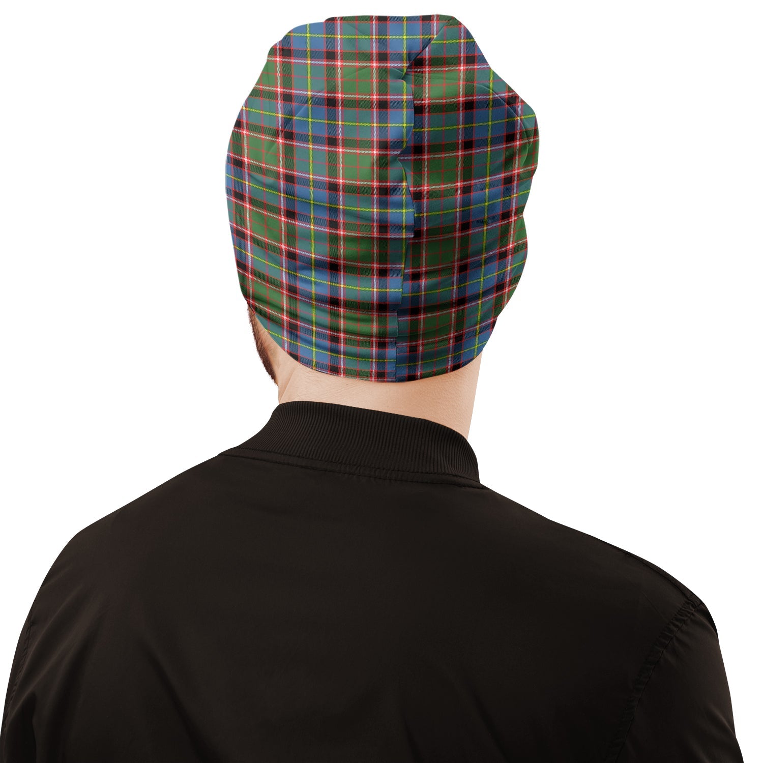 Glass Tartan Beanies Hat with Family Crest - Tartan Vibes Clothing