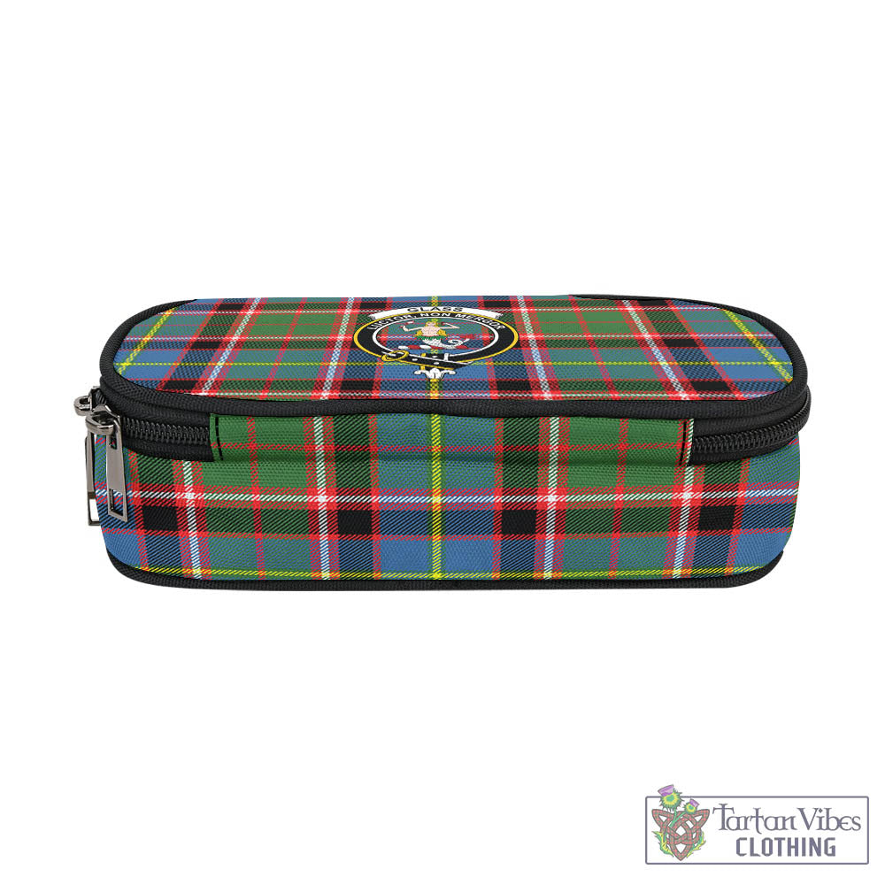 Glass Tartan Pen and Pencil Case with Family Crest - Tartan Vibes Clothing