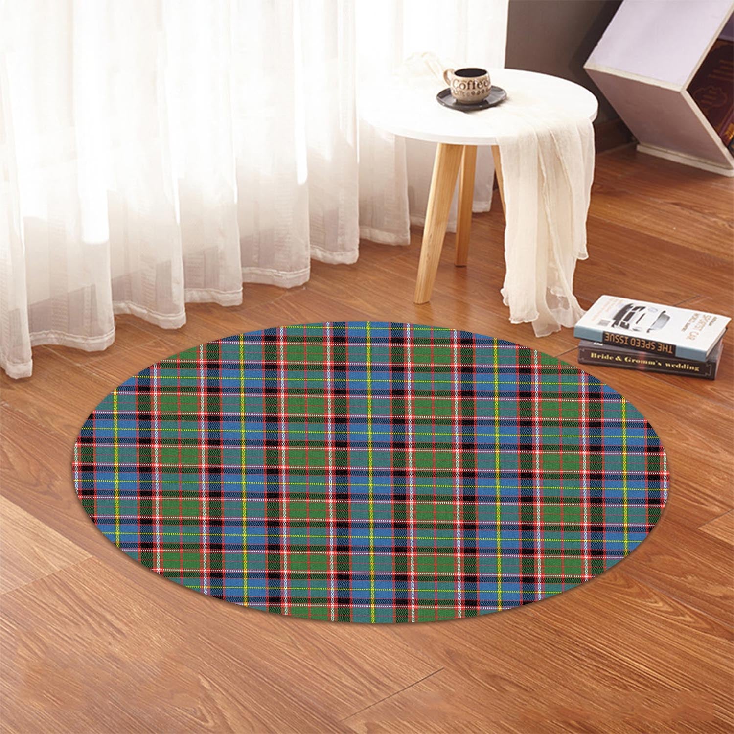 Glass Tartan Round Rug - Tartan Vibes Clothing