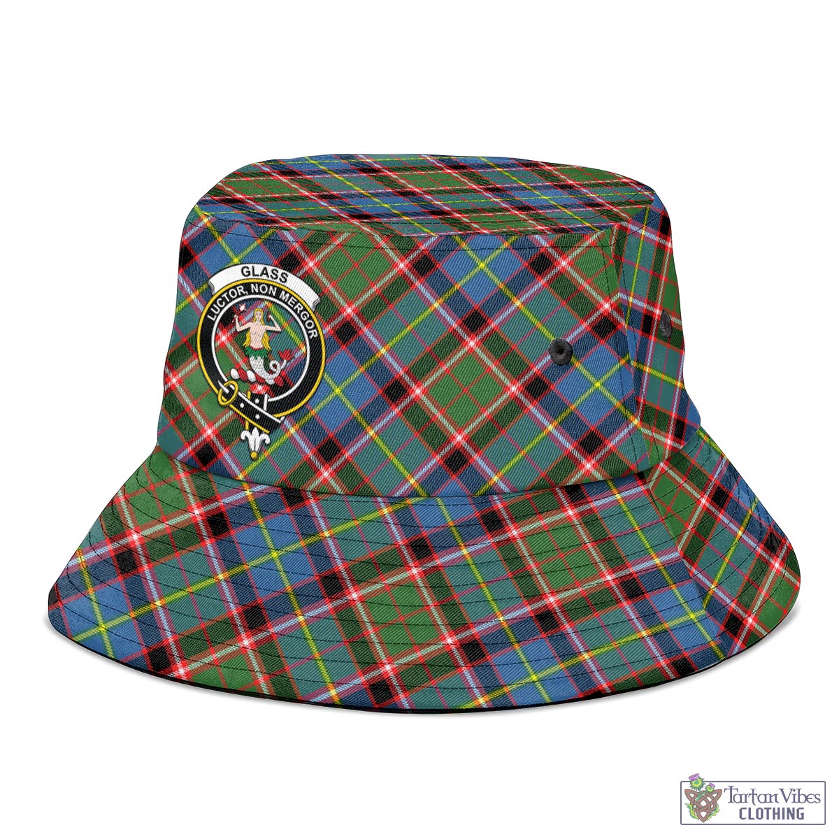 Glass Tartan Bucket Hat with Family Crest - Tartan Vibes Clothing