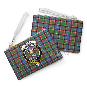 Tartan Vibes Clothing Glass Family Crest Tartan Clutch Bag