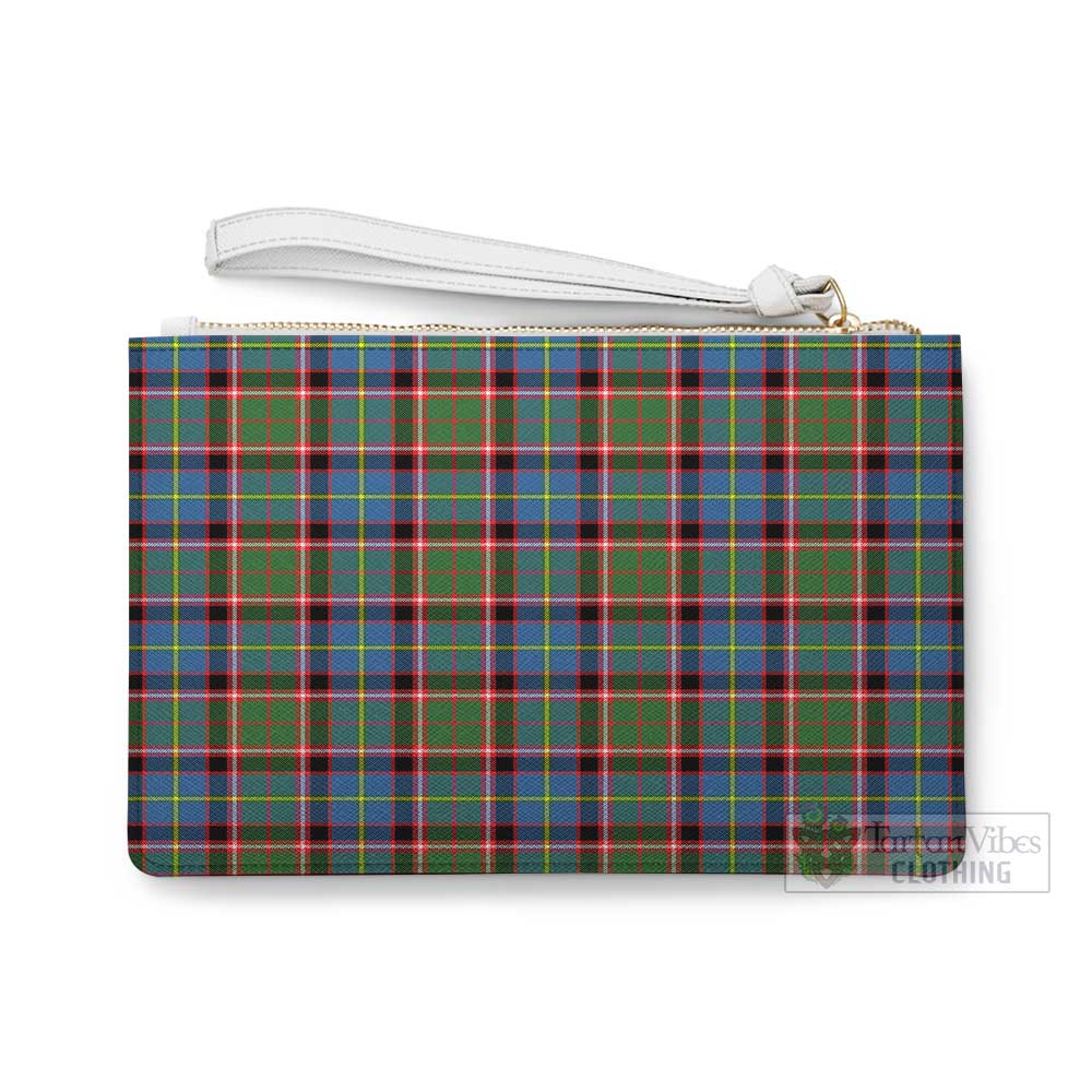 Tartan Vibes Clothing Glass Family Crest Tartan Clutch Bag