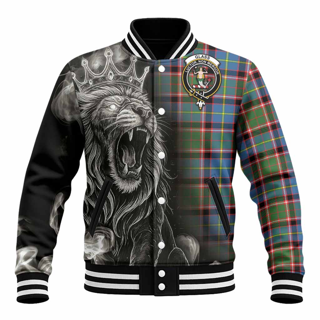 Glass Tartan Baseball Jacket Roaring Lion Heritage