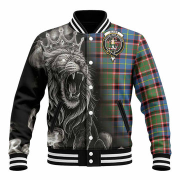 Glass Tartan Baseball Jacket Roaring Lion Heritage