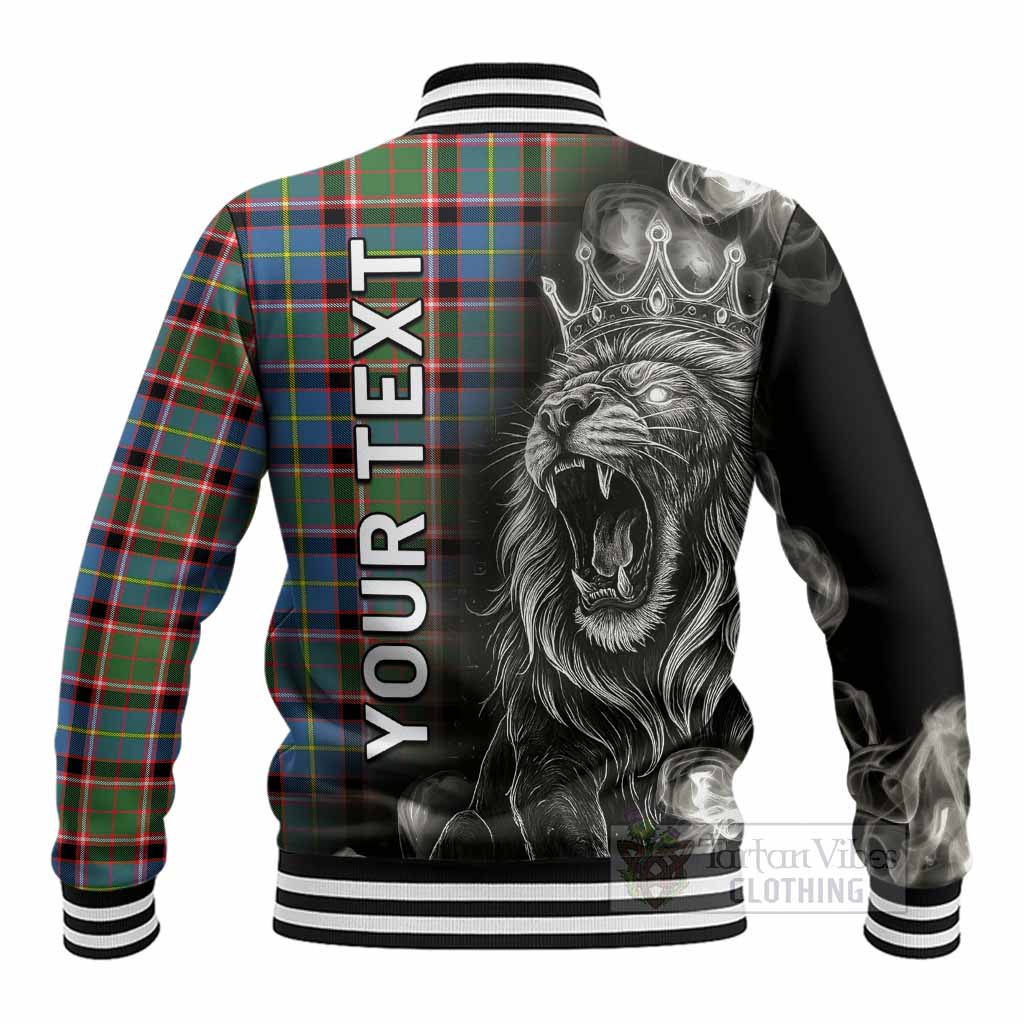 Glass Tartan Baseball Jacket Roaring Lion Heritage