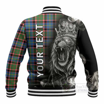 Glass Tartan Baseball Jacket Roaring Lion Heritage