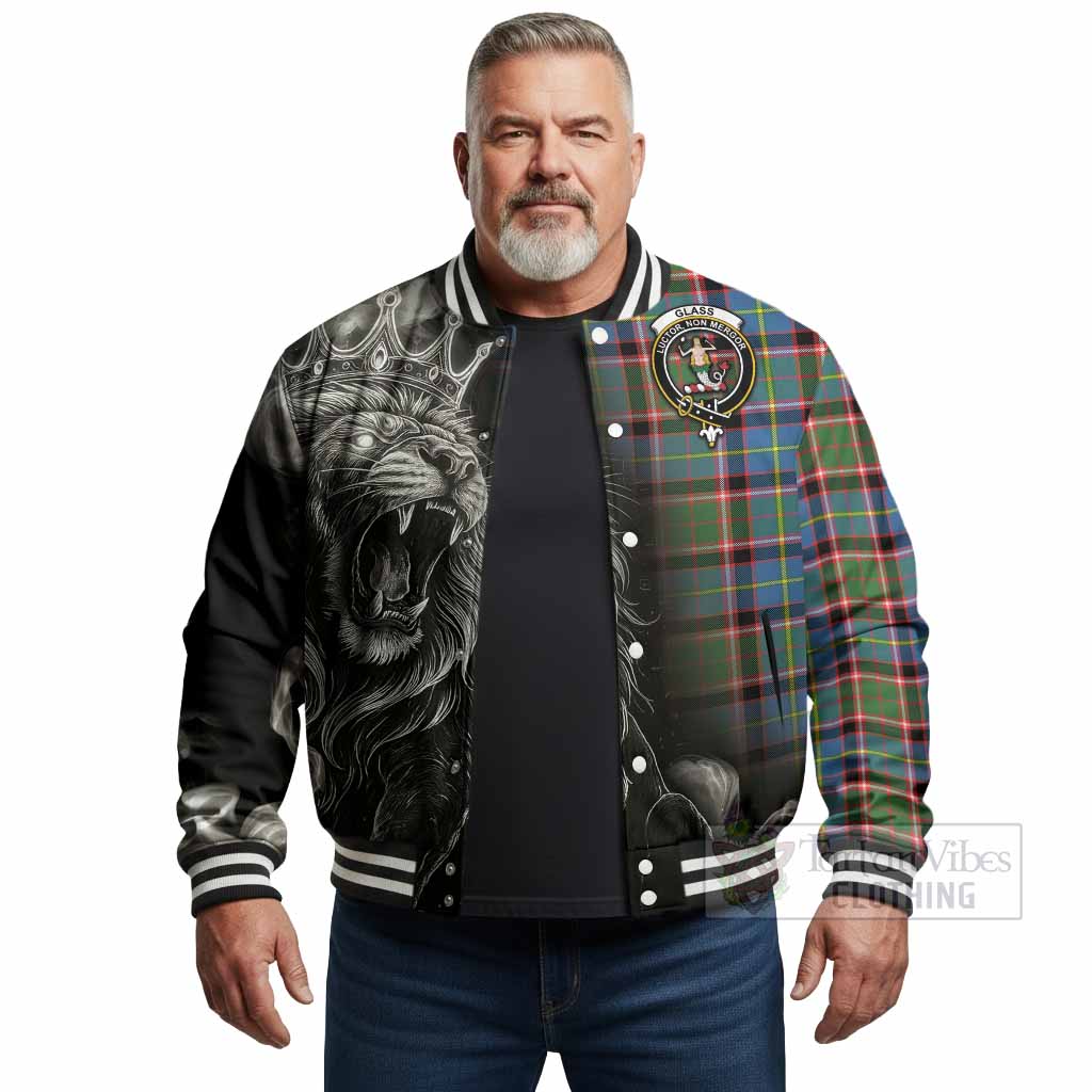 Glass Tartan Baseball Jacket Roaring Lion Heritage