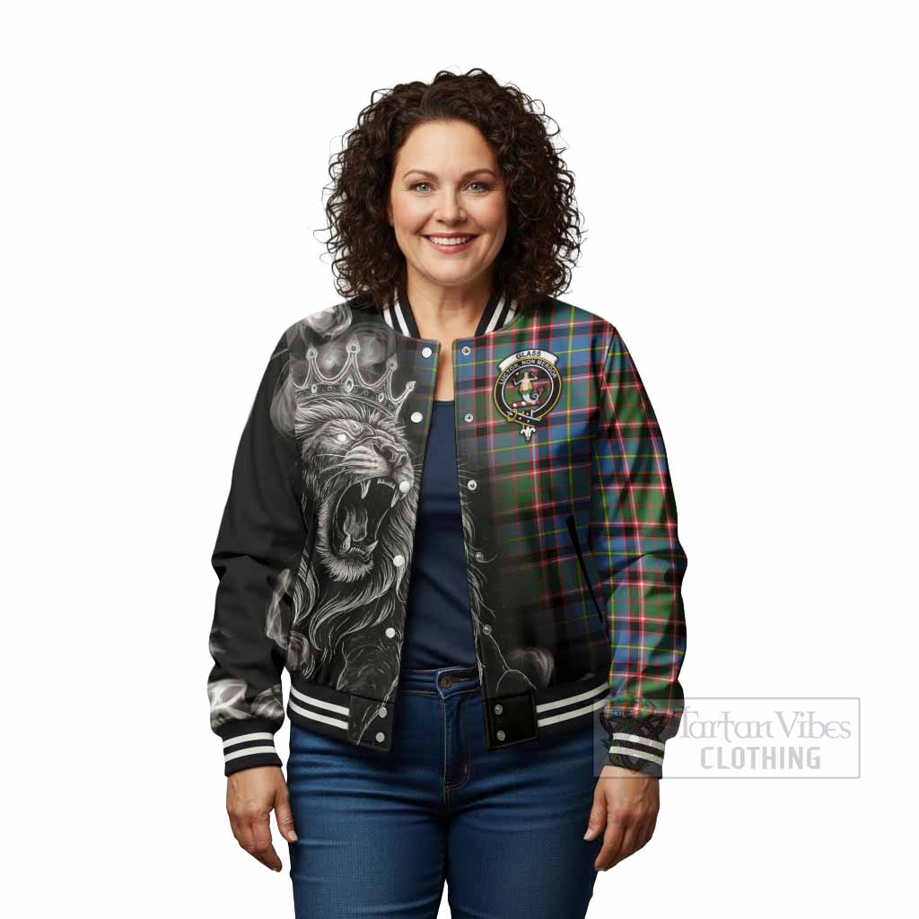 Glass Tartan Baseball Jacket Roaring Lion Heritage