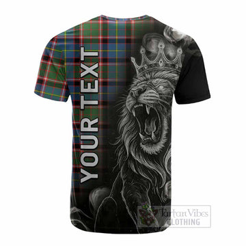 Glass Tartan Cotton T-shirt Roaring Lion Heritage