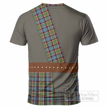Glass Tartan Crest T-Shirt Kilt Costume Style