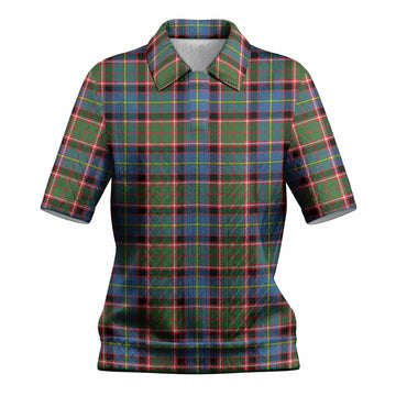 Glass Tartan Women’s Polo Sweater Top