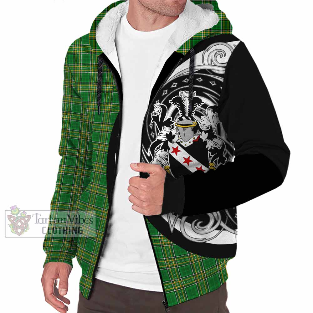 Tartan Vibes Clothing Gleeson Irish Clan Sherpa Hoodie Celtic Circle Style