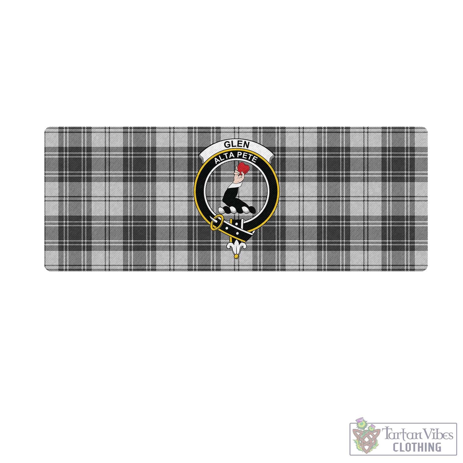 Tartan Vibes Clothing Glen Tartan Mouse Pad with Family Crest