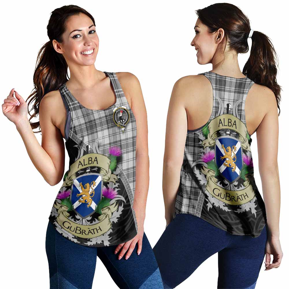 Tartan Vibes Clothing Glen Tartan Family Crest Women's Racerback Tanks Lion Rampant Royal Thistle Shield Celtic Inspired