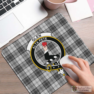 Tartan Vibes Clothing Glen Tartan Mouse Pad with Family Crest