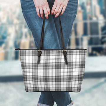 Glen Tartan Leather Tote Bag