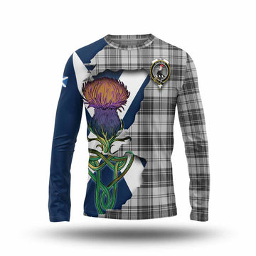 Glen Tartan Family Crest Long Sleeve T-Shirt Scottish Thistle Celtic Inspired