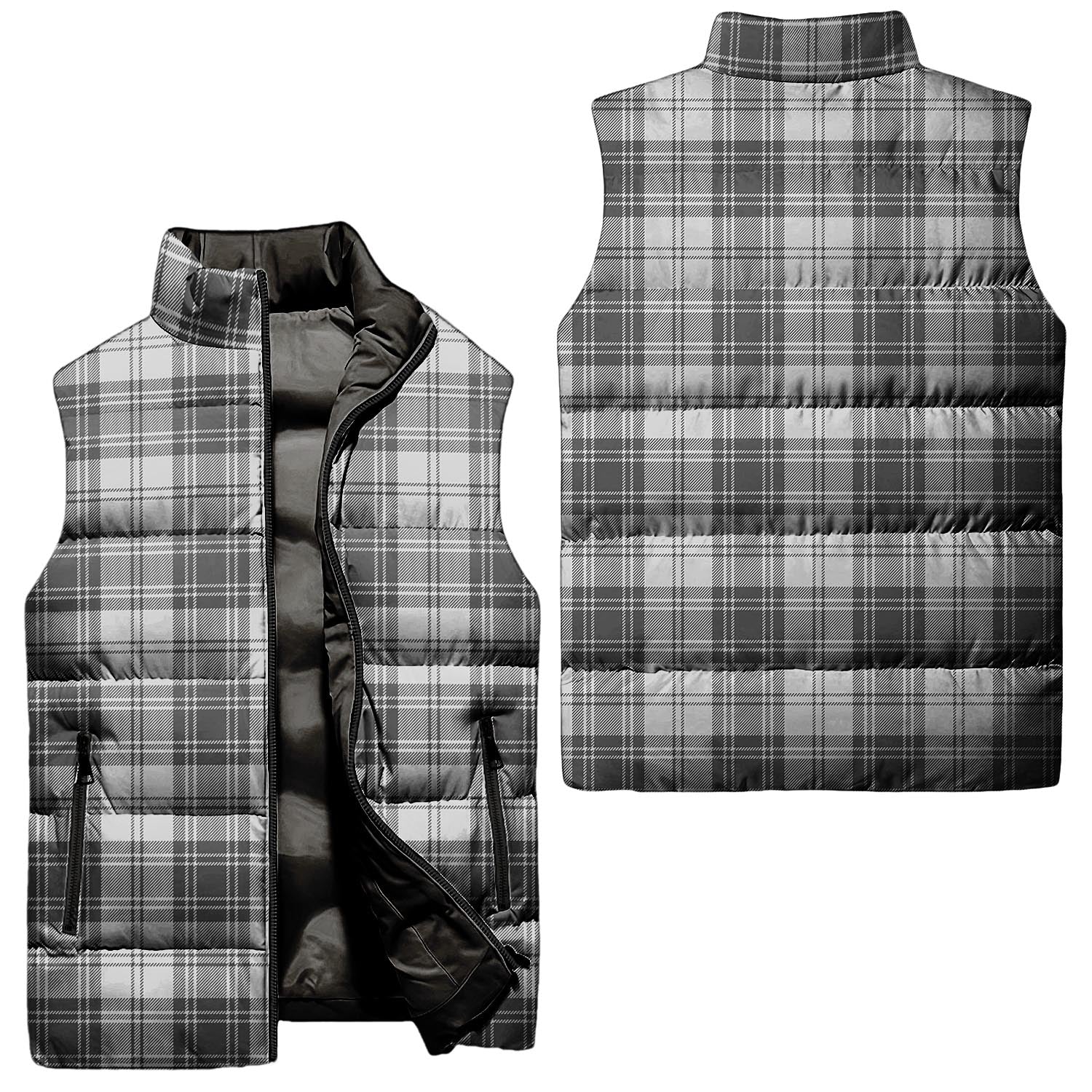 Glen Tartan Sleeveless Puffer Jacket Unisex - Tartanvibesclothing