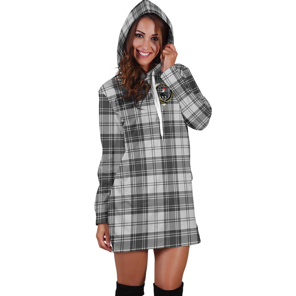 Glen Tartan Hoodie Dress with Family Crest - Tartan Vibes Clothing
