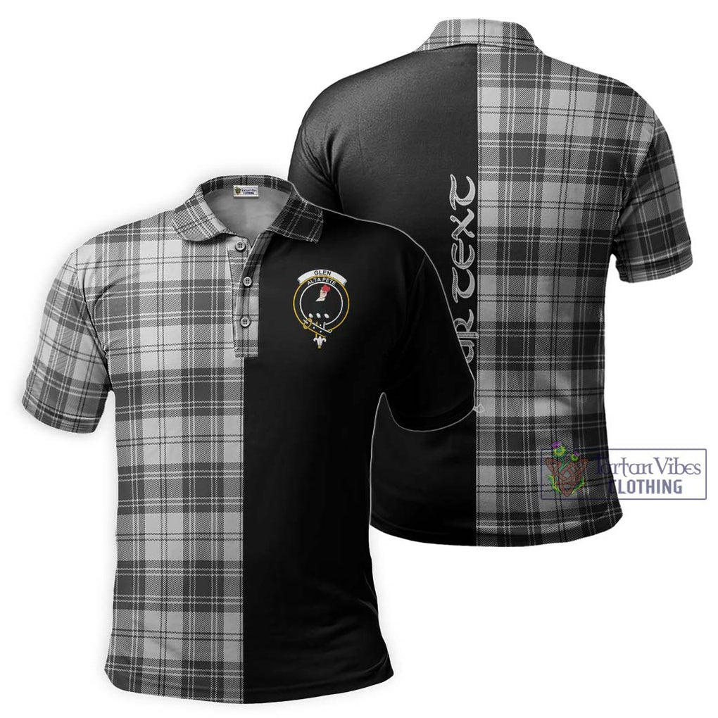 Glen Tartan Polo Shirt with Family Crest and Half Of Me Style Kid - Tartanvibesclothing Shop