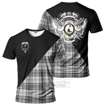 Glen Tartan T-Shirt with Family Crest and Military Logo Style Kid's Shirt - Tartanvibesclothing Shop