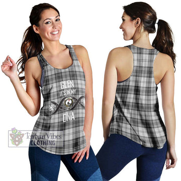 Glen Tartan Women's Racerback Tanks with Family Crest DNA In Me Style 4XL - Tartanvibesclothing Shop