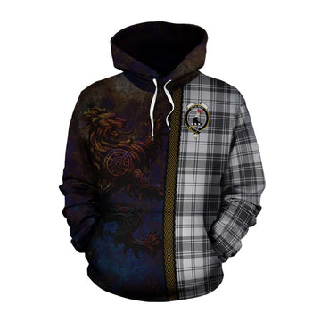 Glen Tartan Family Crest Cotton Hoodie Alba Gu Brath Be Brave Lion Ancient Style