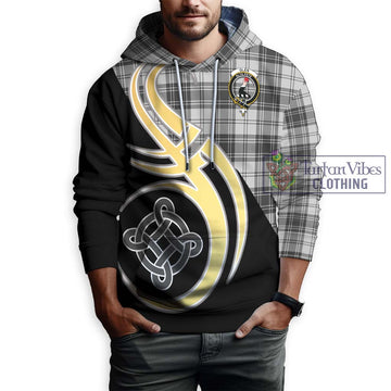 Glen Tartan Hoodie with Family Crest and Celtic Symbol Style