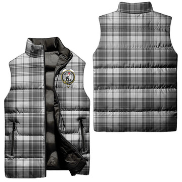 Glen Tartan Sleeveless Puffer Jacket with Family Crest