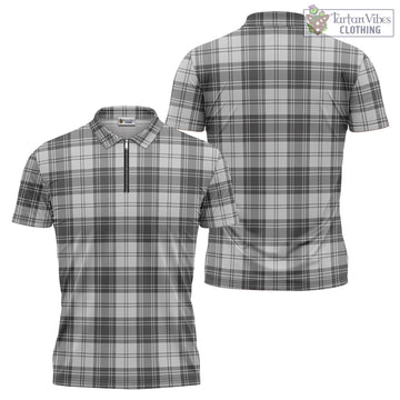 Tartan Vibes Clothing Glen Tartan Zipper Polo Shirt
