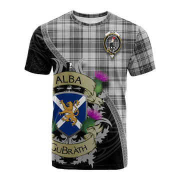 Tartan Vibes Clothing Glen Tartan Family Crest Cotton T-shirt Lion Rampant Royal Thistle Shield Celtic Inspired