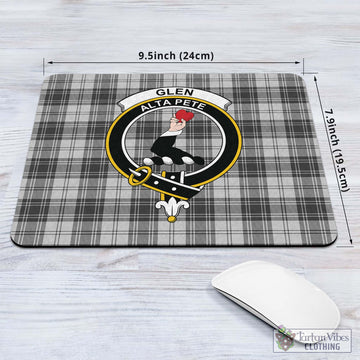 Tartan Vibes Clothing Glen Tartan Mouse Pad with Family Crest