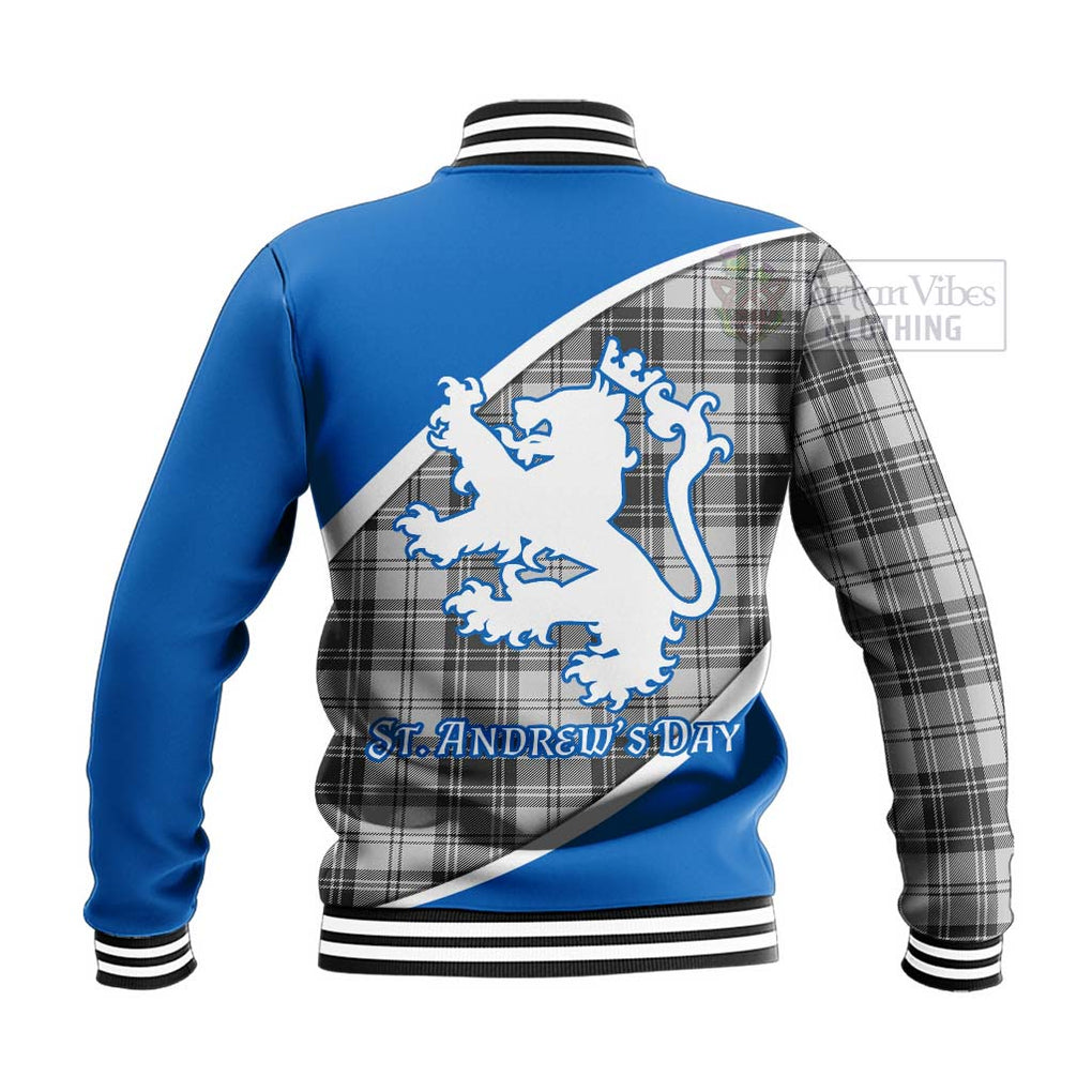 Tartan Vibes Clothing Glen Family Crest Tartan Baseball Jacket Celebrate Saint Andrew's Day in Style